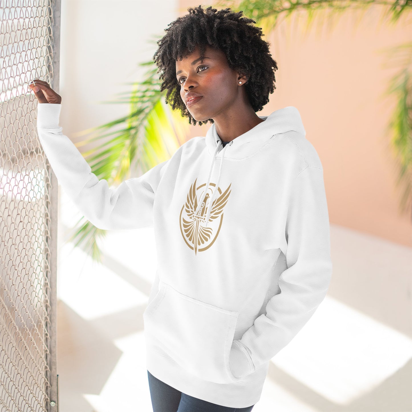 Might & Mercy Logo Fleece Hoodie