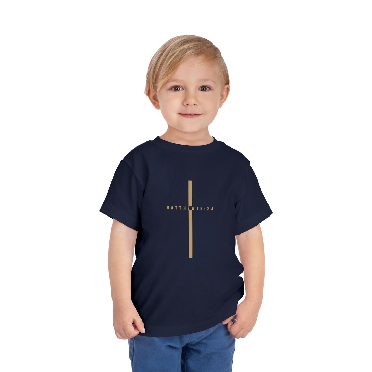 Toddler Take Up Your Cross Tee (Matthew 16:24)