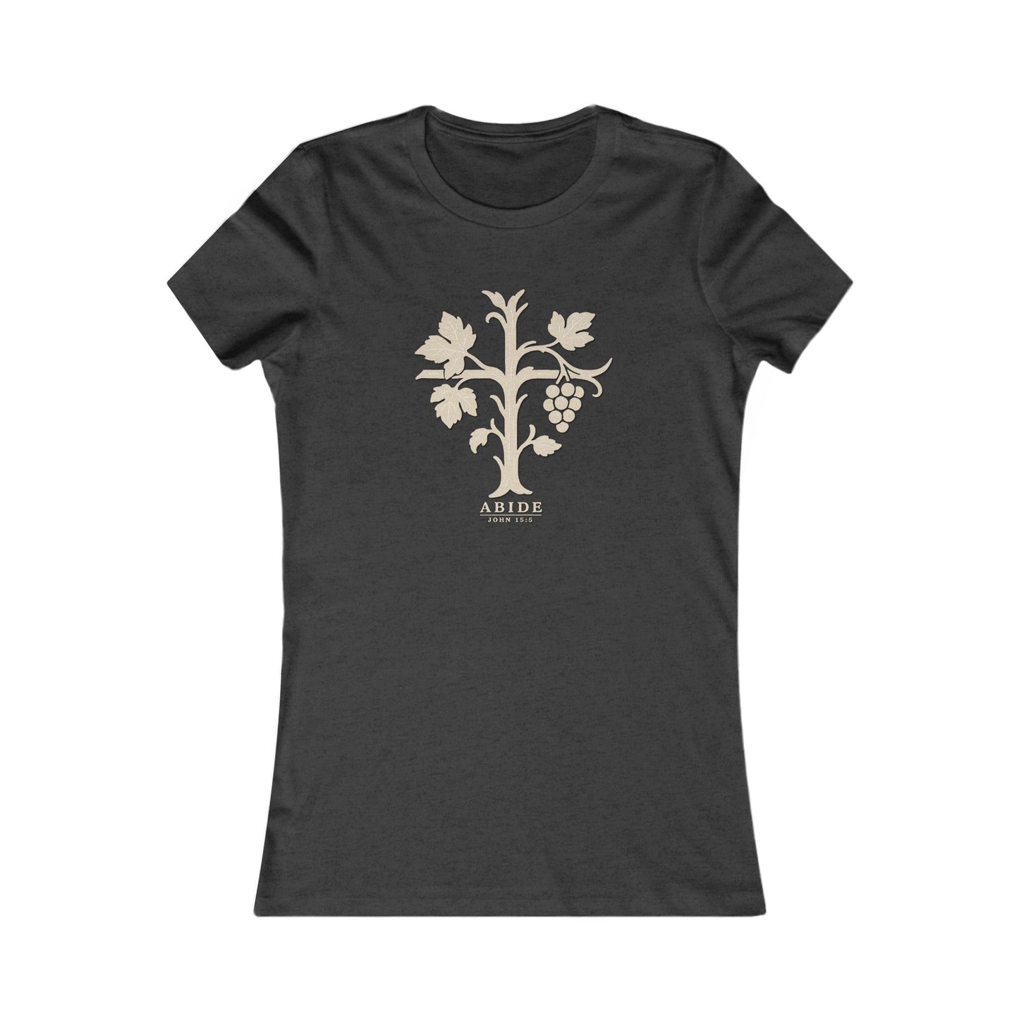 Abide – John 15:5 Women’s Christian Tee
