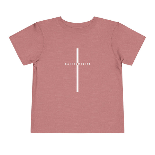 Toddler Take Up Your Cross Tee (Matthew 16:24)