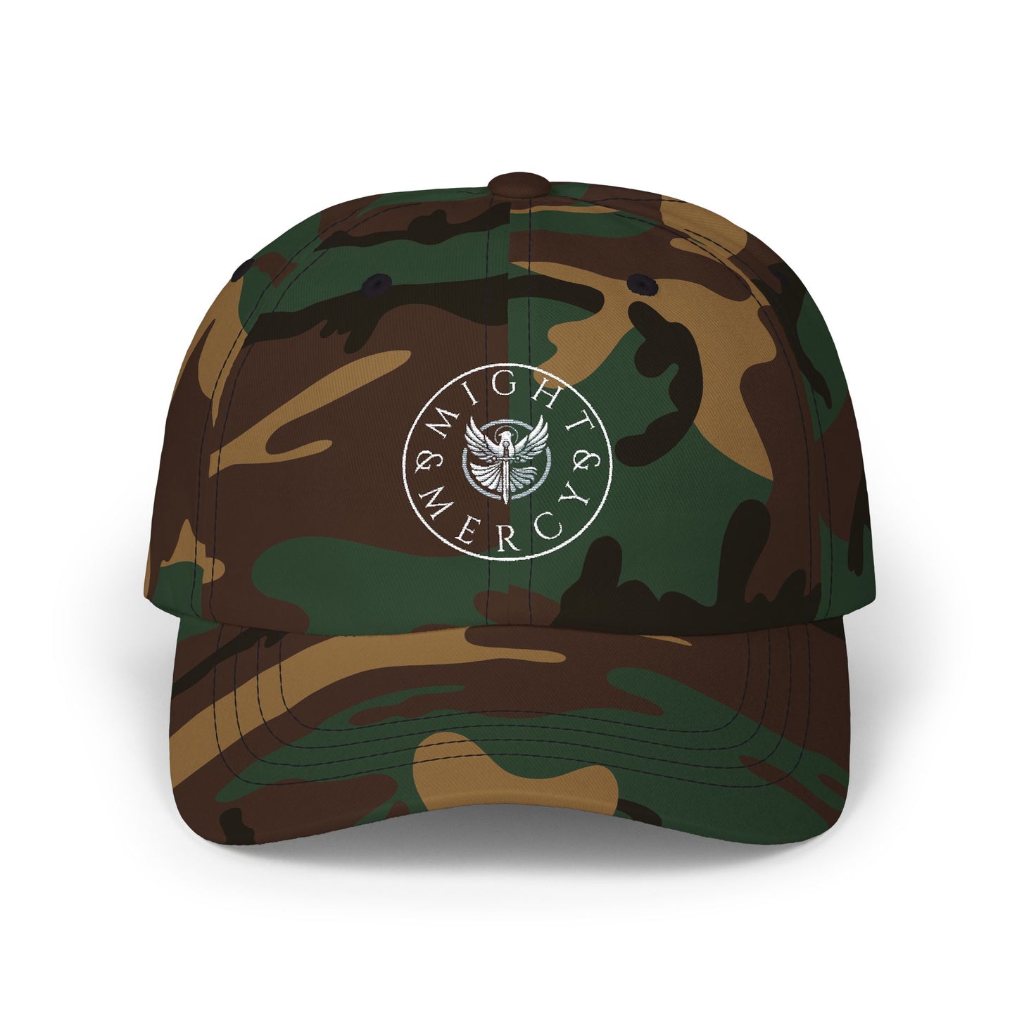 Might & Mercy Embroidered Logo Dad Cap