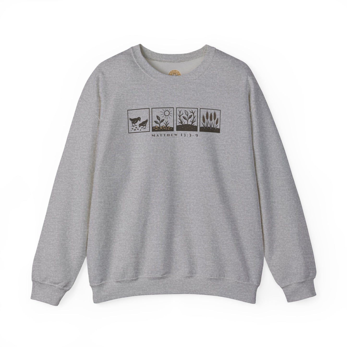 The Parable of the Sower – Minimalist Crewneck (Matthew 13:3–9)
