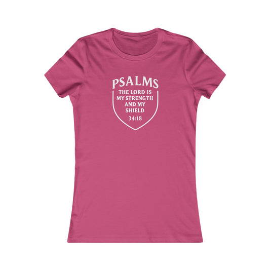 The Lord Is My Strength and Shield — Psalm 28:7 Women's Tee