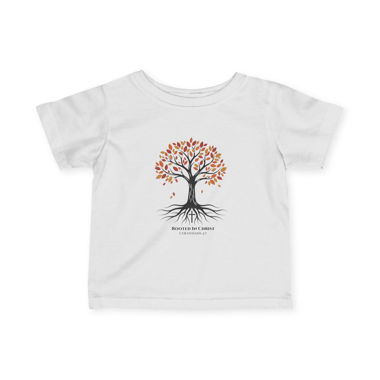 Rooted In Christ – Colossians 2:7 Toddler Christian Fall Tee