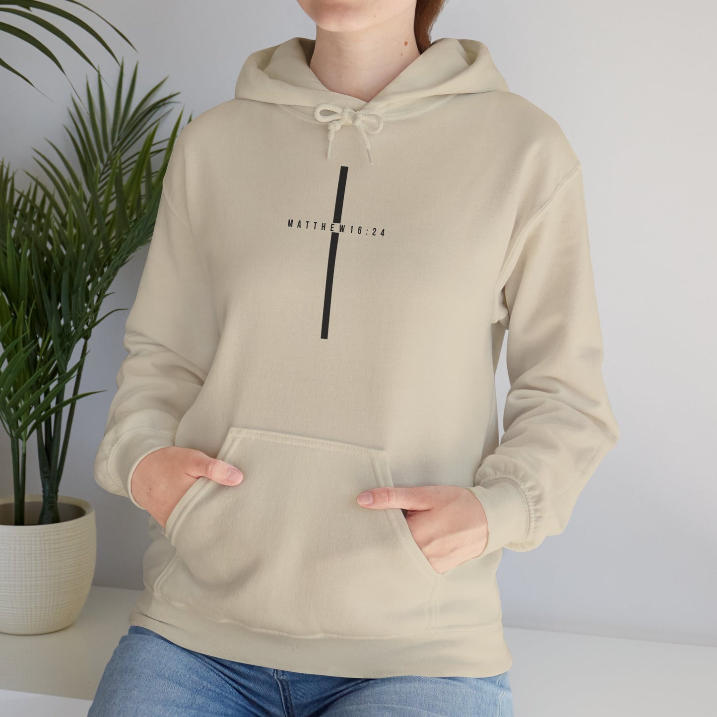 Matthew 16:24 Hooded Sweatshirt