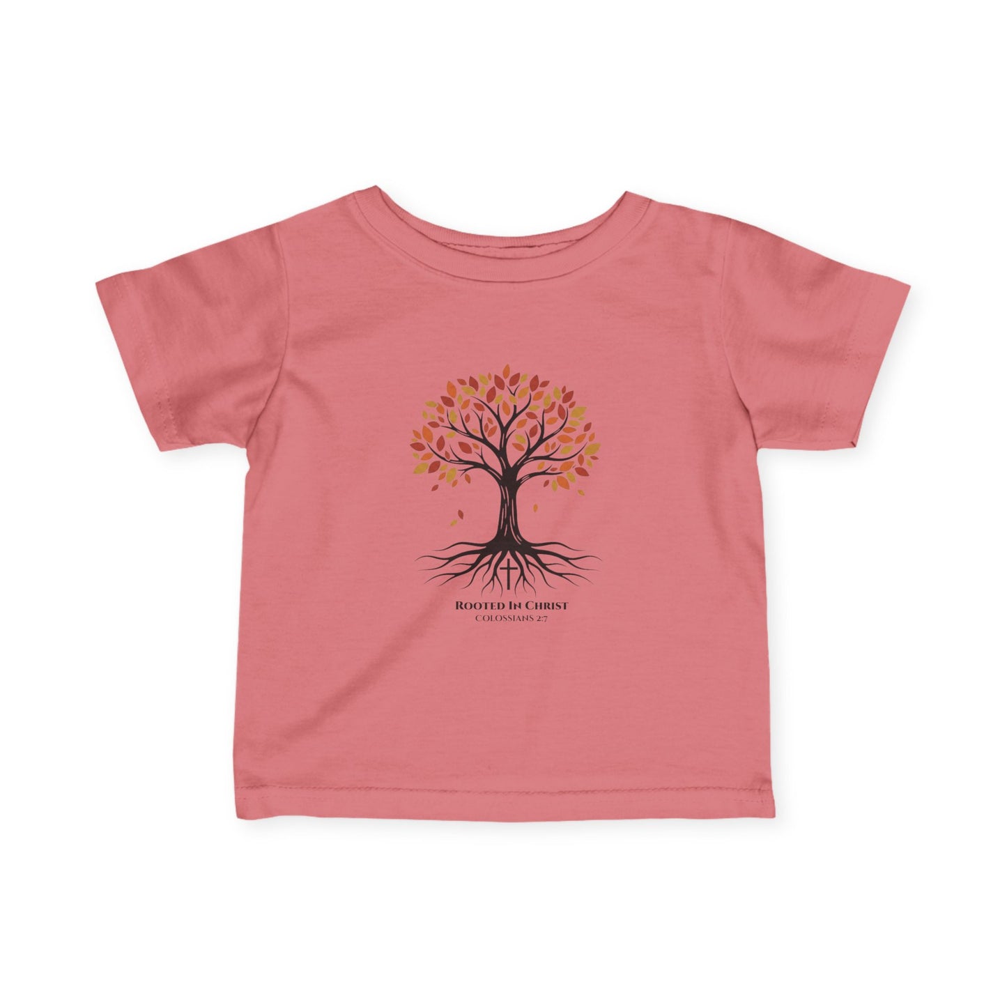 Rooted In Christ – Colossians 2:7 Toddler Christian Fall Tee