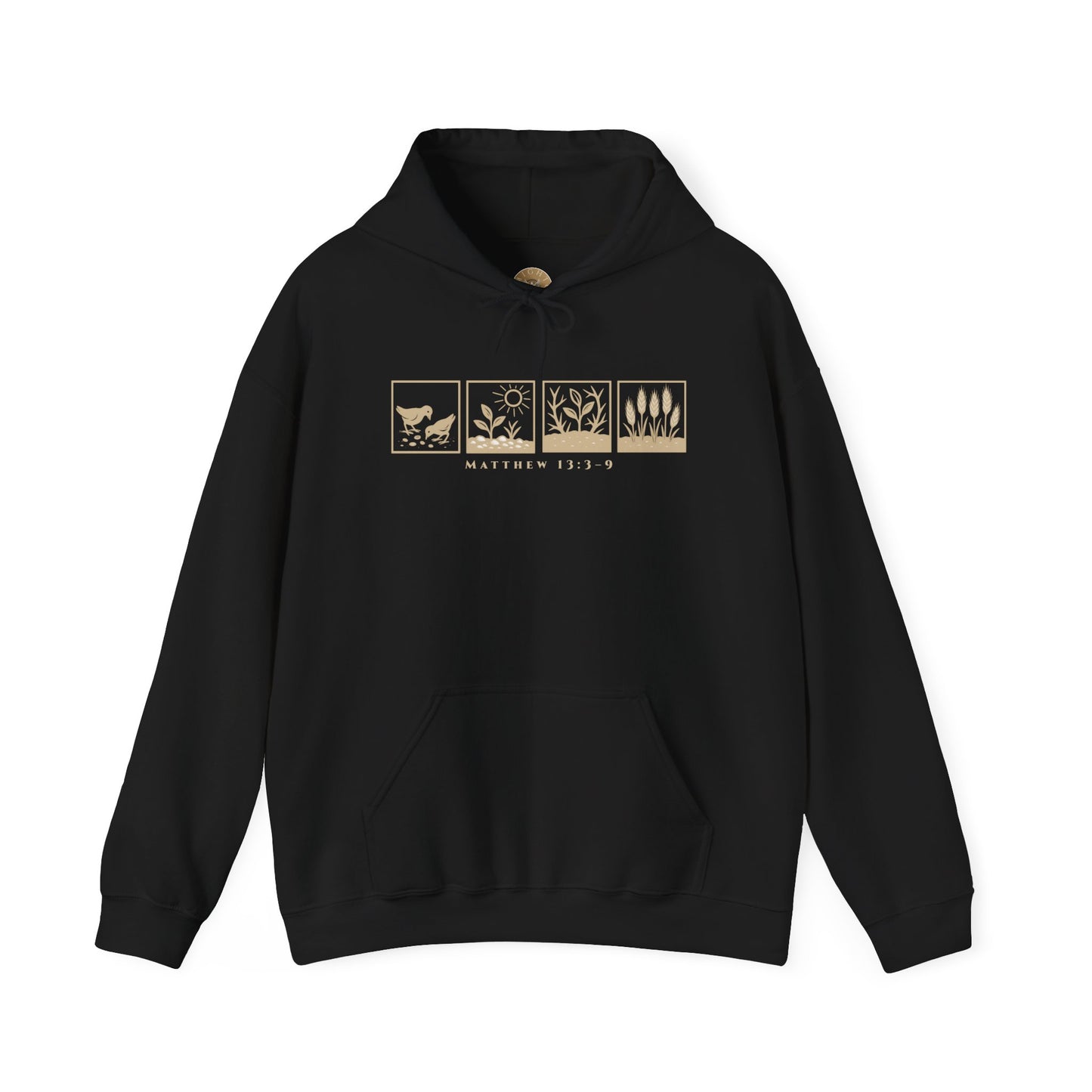The Parable of the Sower – Minimalist Hoodie (Matthew 13:3–9)