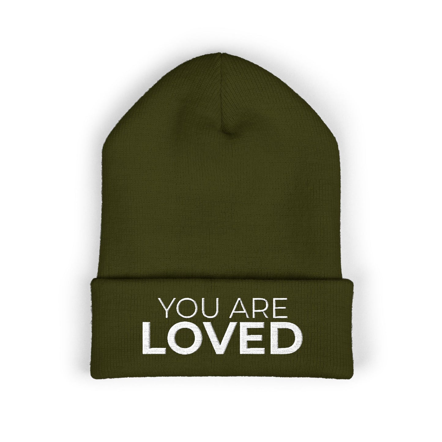 You Are Loved Cuffed Beanie (Embroidery)