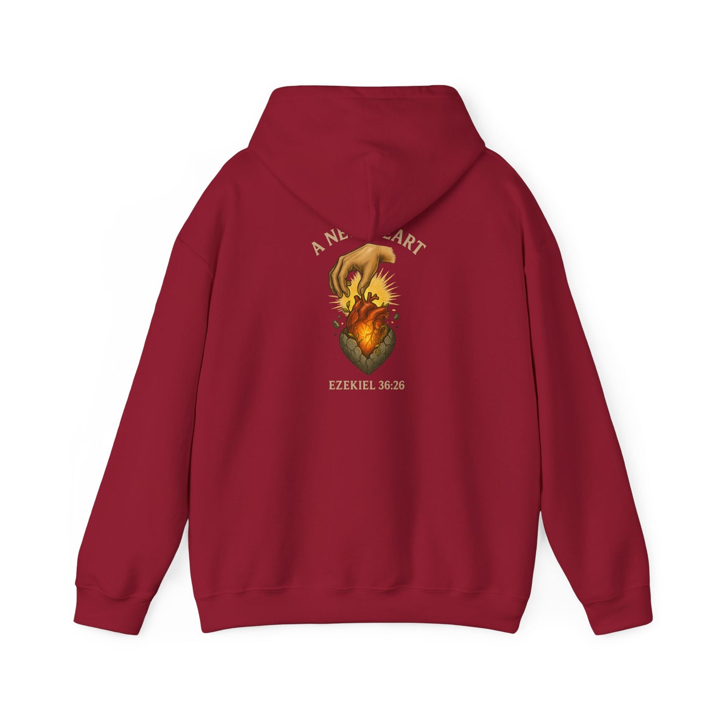 A New Heart - Ezekiel 36:26 Hooded Sweatshirt