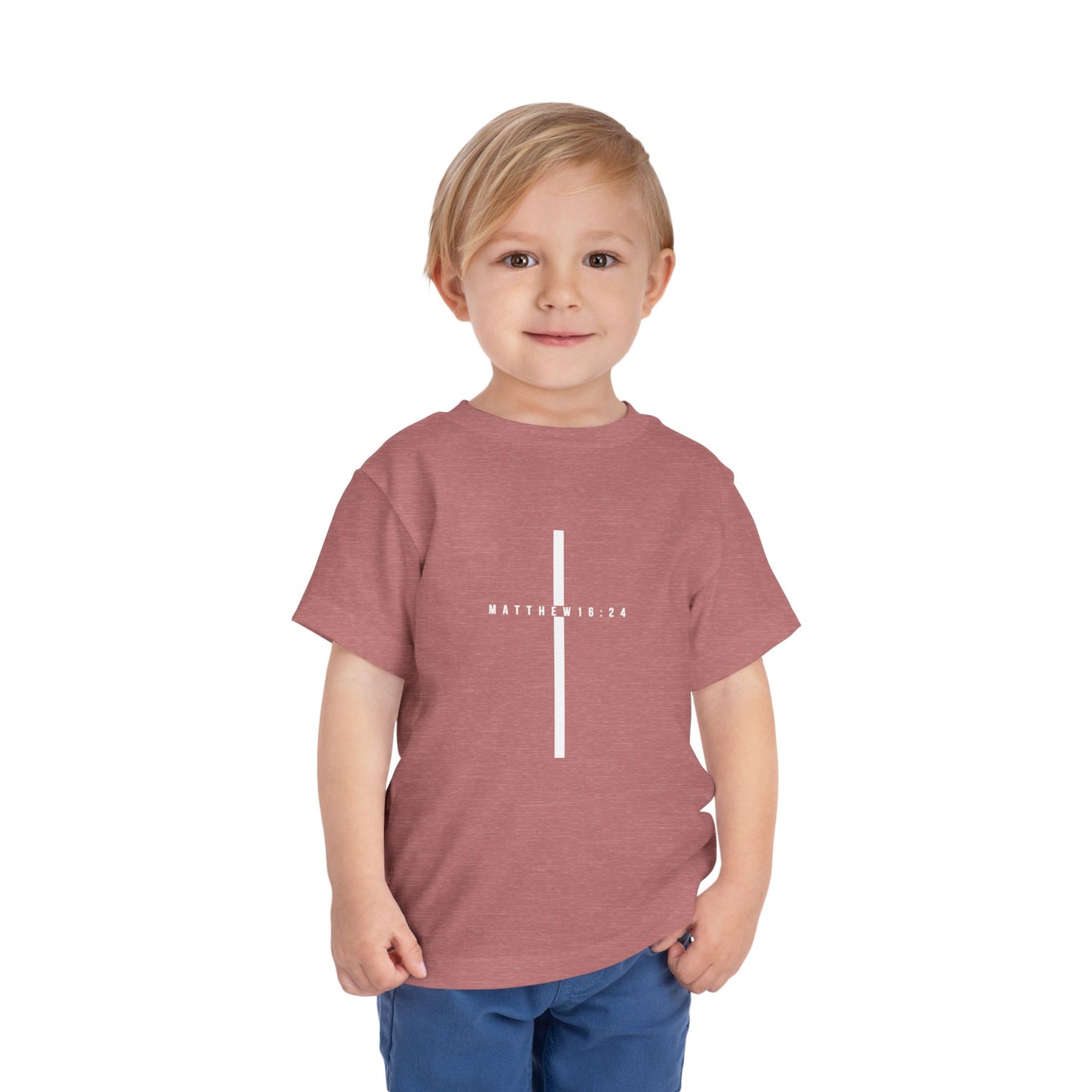 Toddler Take Up Your Cross Tee (Matthew 16:24)