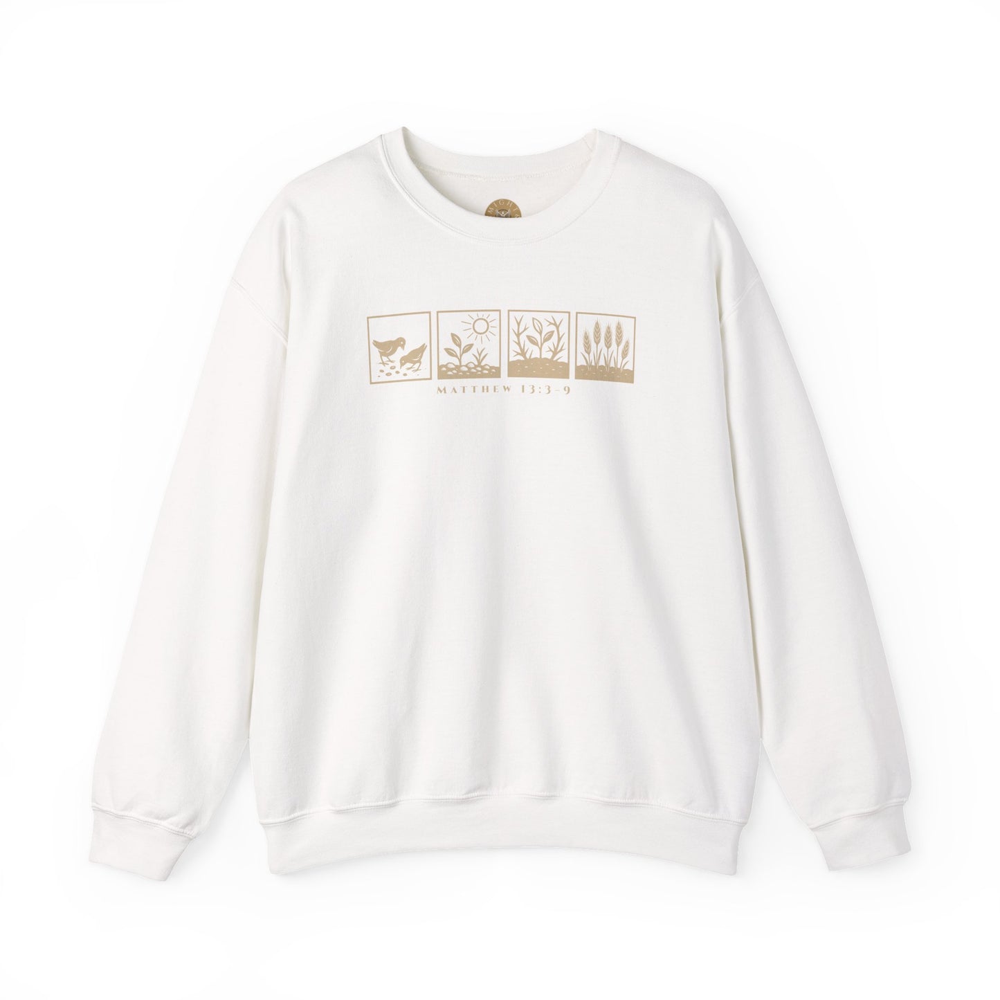 The Parable of the Sower – Minimalist Crewneck (Matthew 13:3–9)