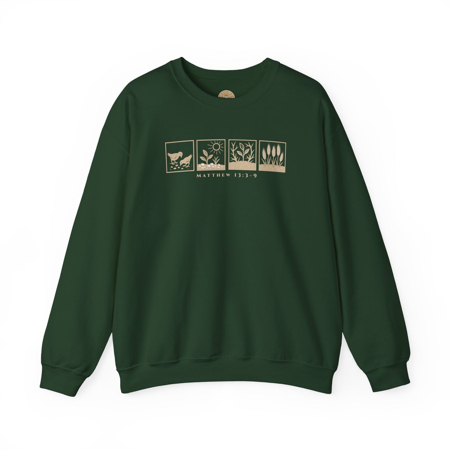 The Parable of the Sower – Minimalist Crewneck (Matthew 13:3–9)