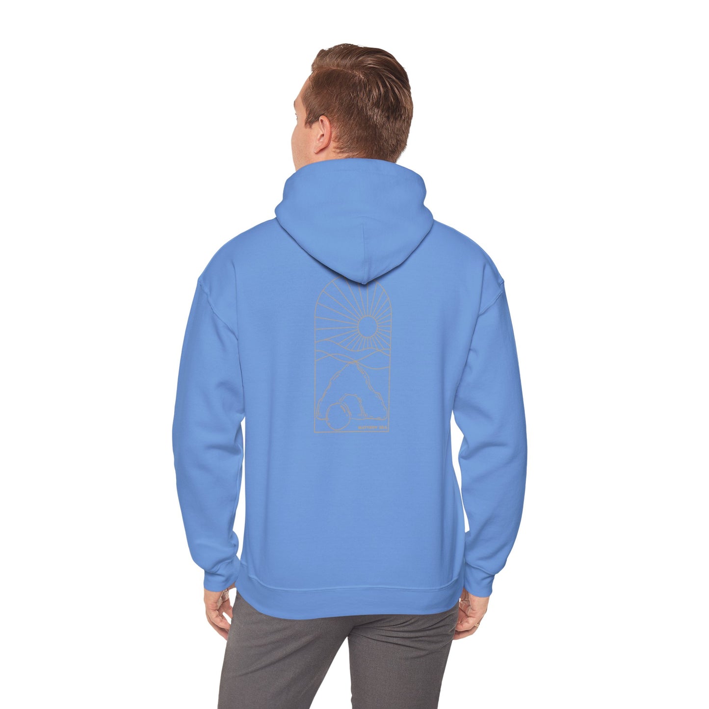 Risen Tomb – Matthew 28:6 Hoodie (Back Print)