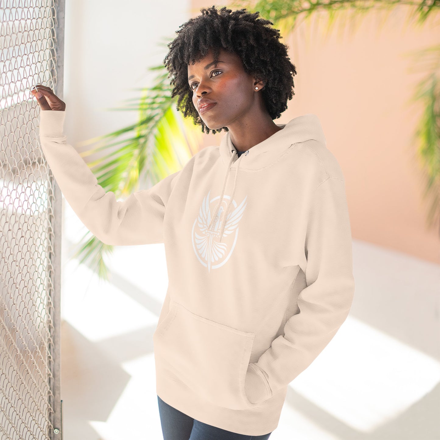 Might & Mercy Logo Fleece Hoodie