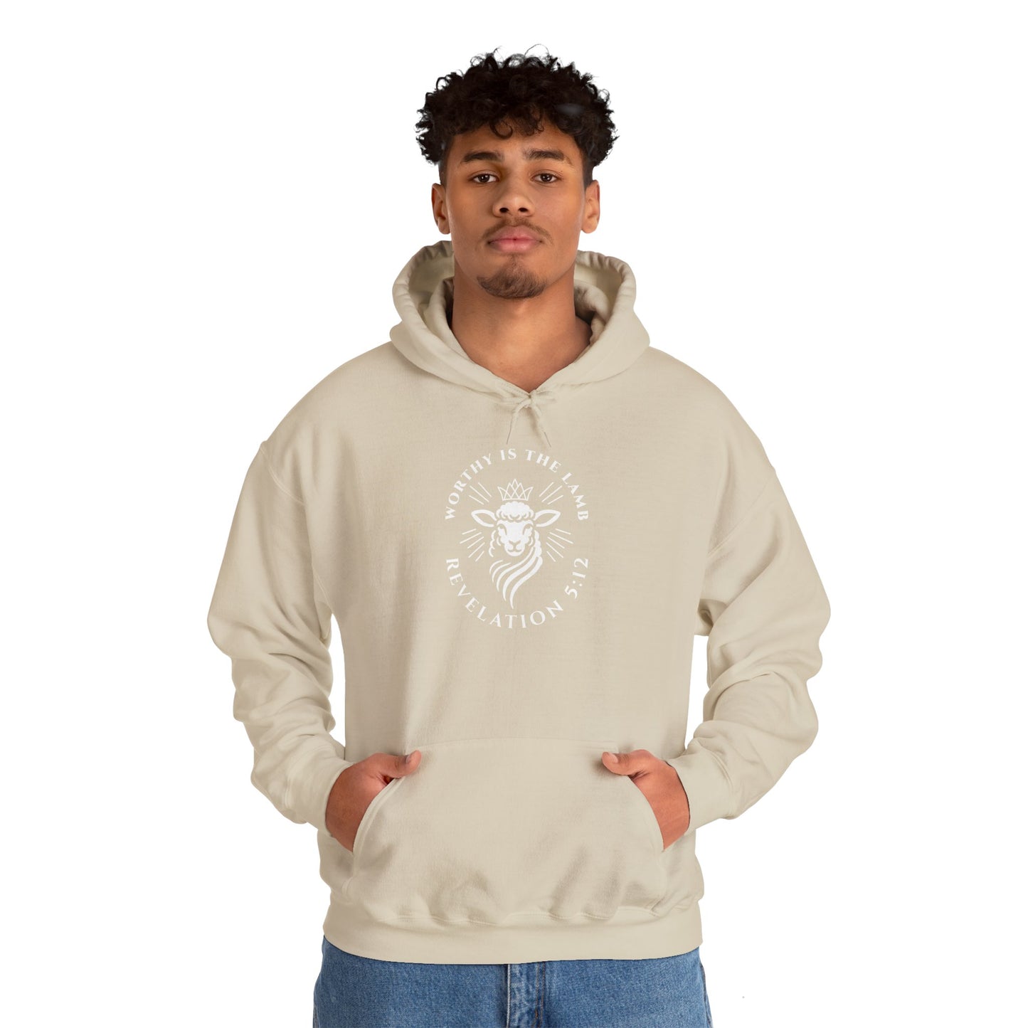 Worthy is the Lamb (Revelation 5:12) Hooded Sweatshirt