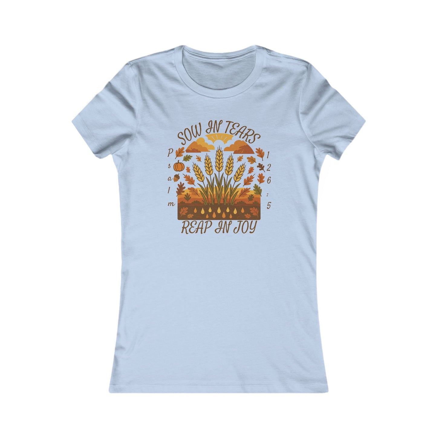 Reap Joy – Women’s Christian Fall Tee (Psalm 126:5)