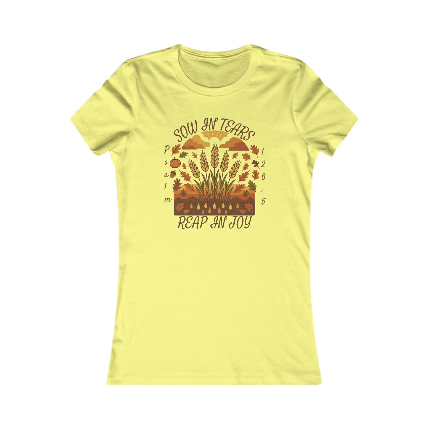 Reap Joy – Women’s Christian Fall Tee (Psalm 126:5)
