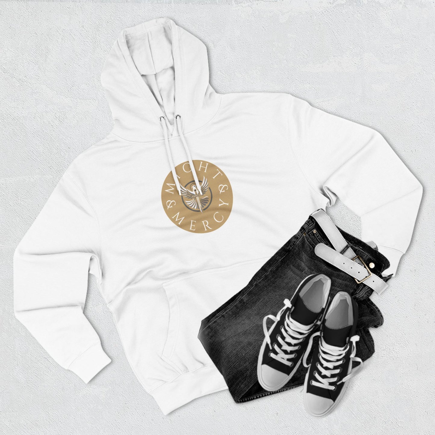 Might & Mercy Signature Logo Hoodie