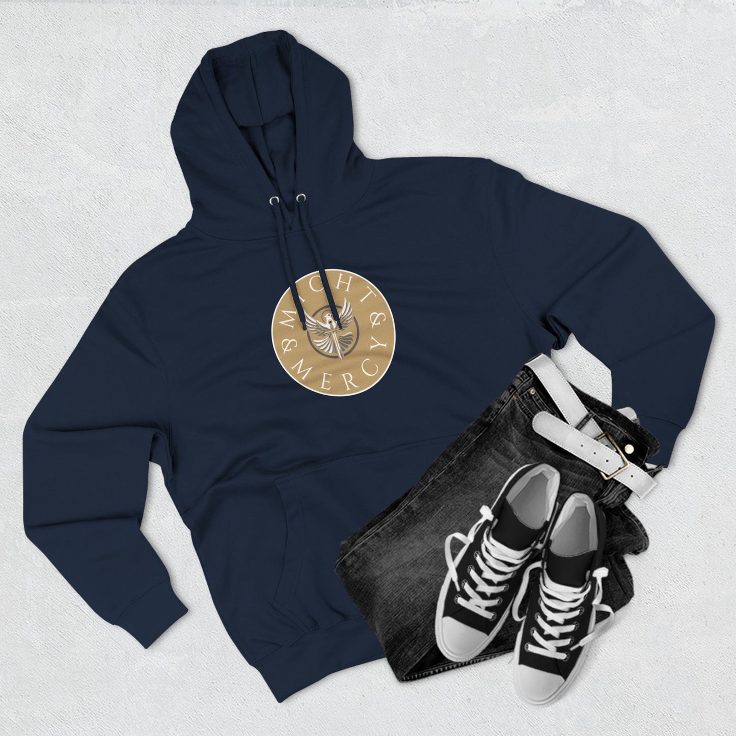 Might & Mercy Signature Logo Hoodie