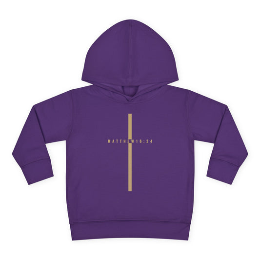 Toddler Take Up Your Cross Hoodie (Matthew 16:24)