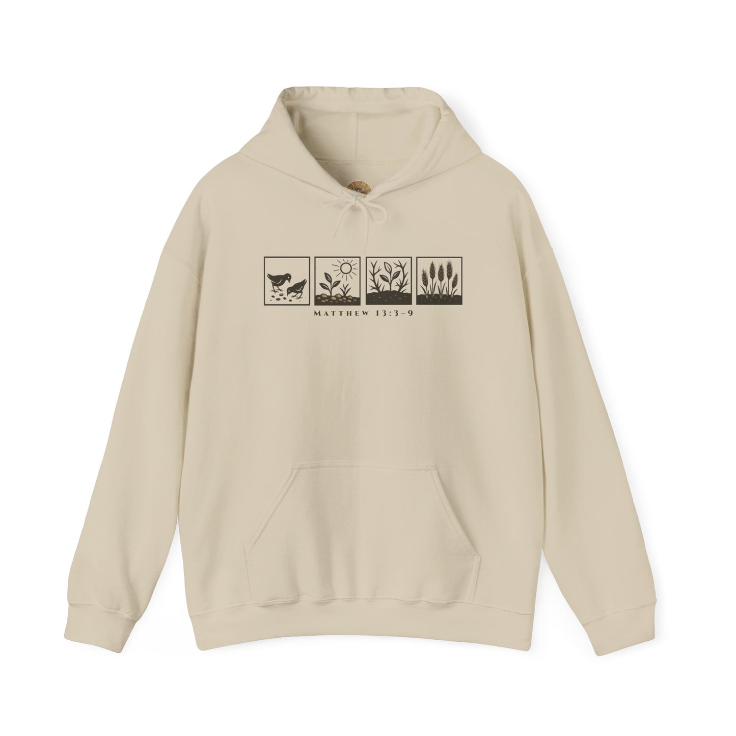 The Parable of the Sower – Minimalist Hoodie (Matthew 13:3–9)