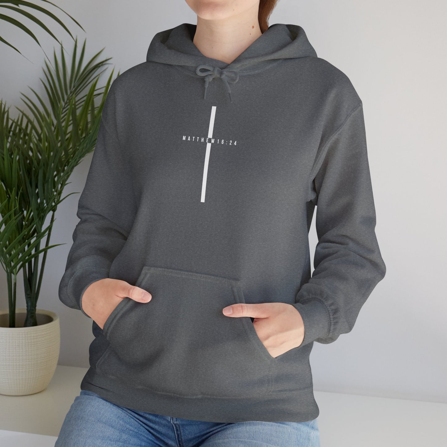 Matthew 16:24 Hooded Sweatshirt