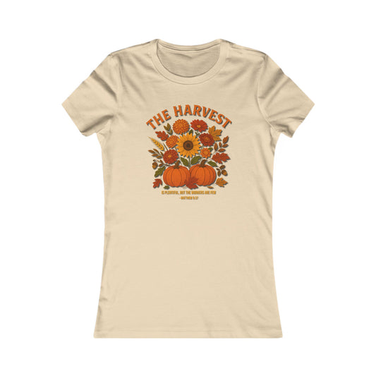 The Harvest – Women’s Christian Fall Tee (Matthew 9:37)