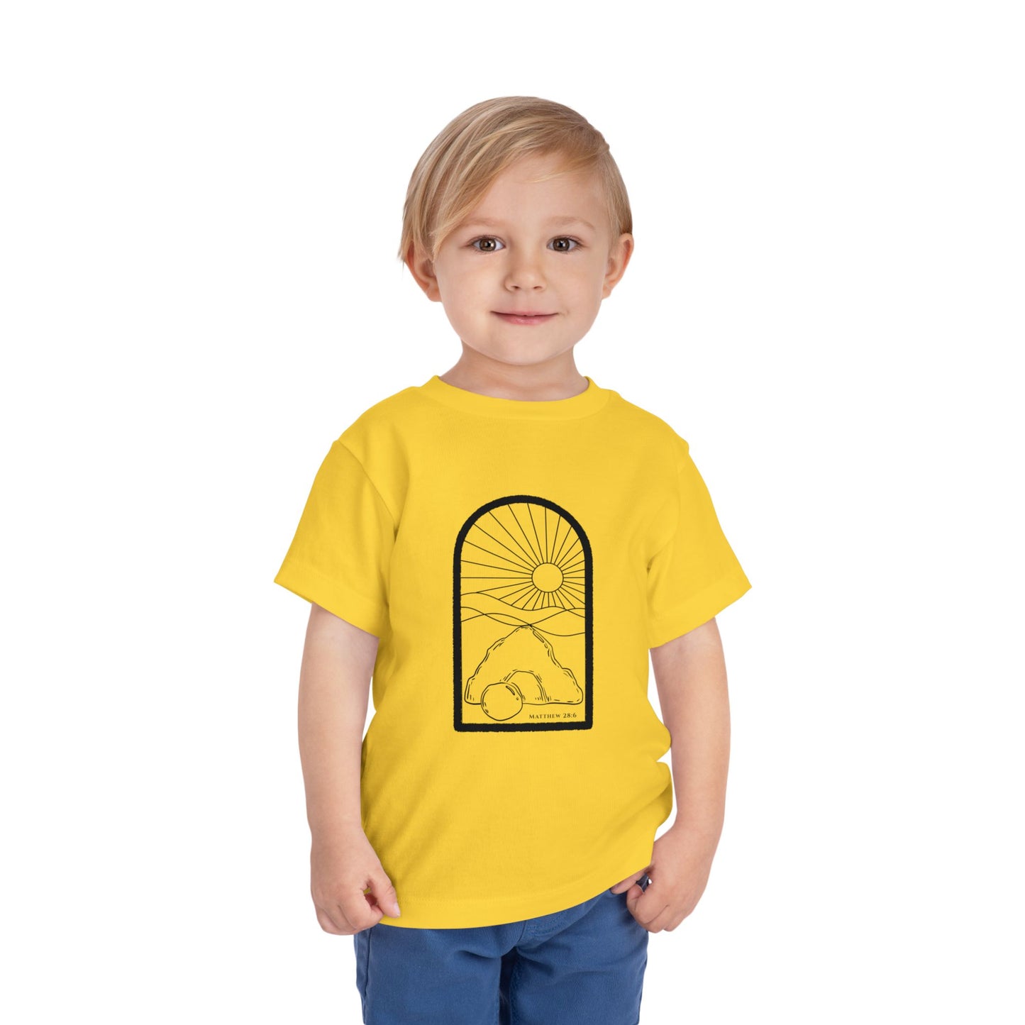 Toddler Risen Tomb Tee (Matthew 28:6)