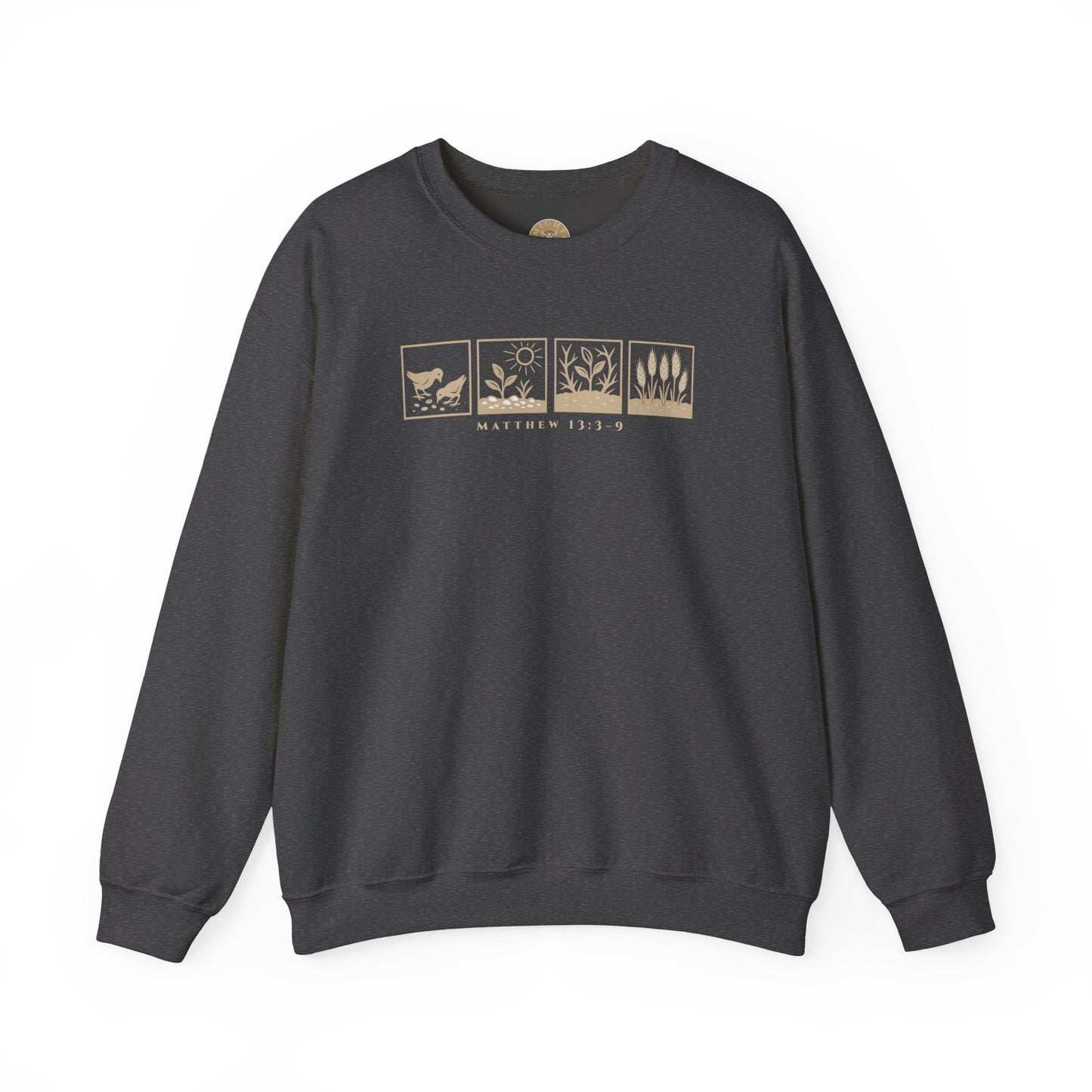 The Parable of the Sower – Minimalist Crewneck (Matthew 13:3–9)