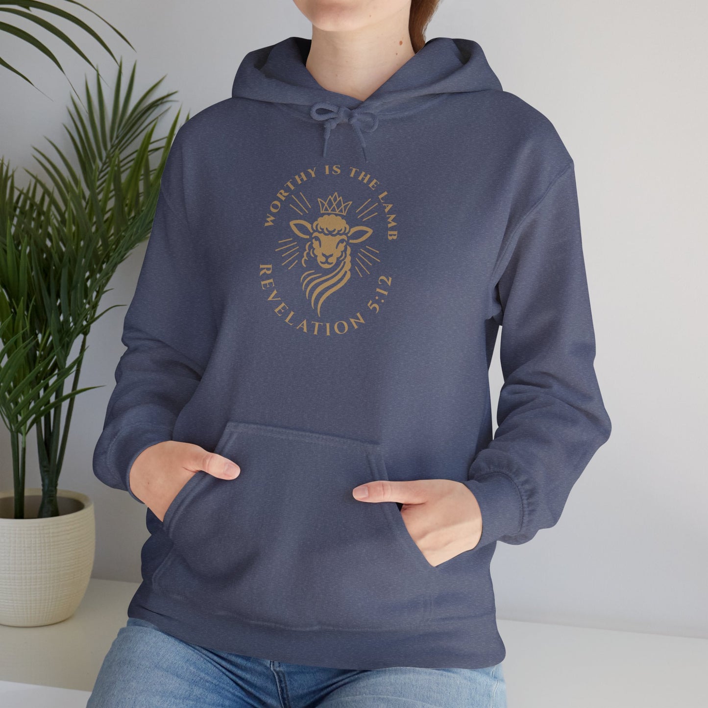 Worthy is the Lamb (Revelation 5:12) Hooded Sweatshirt