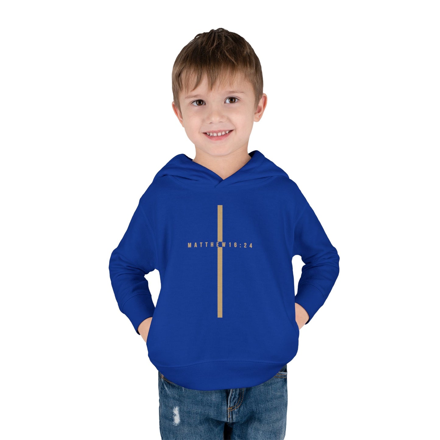 Toddler Take Up Your Cross Hoodie (Matthew 16:24)