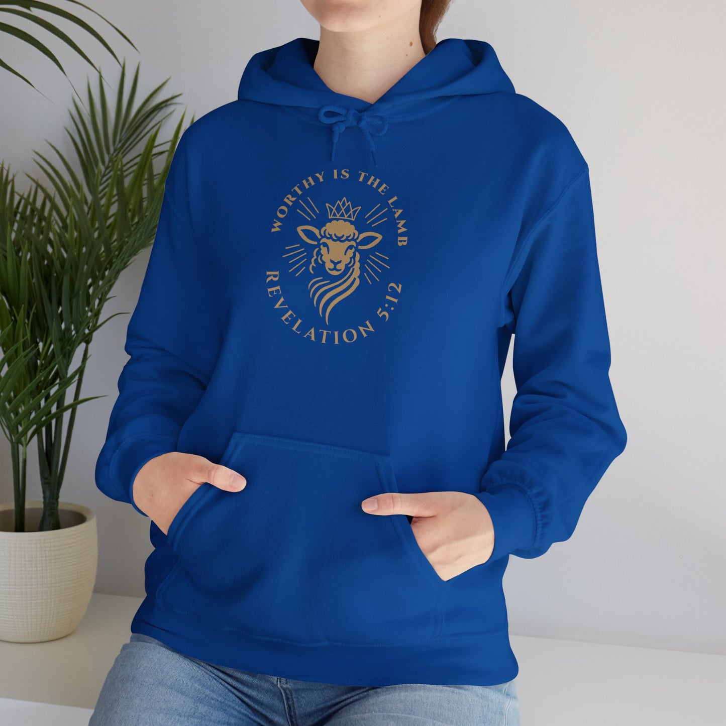 Worthy is the Lamb (Revelation 5:12) Hooded Sweatshirt