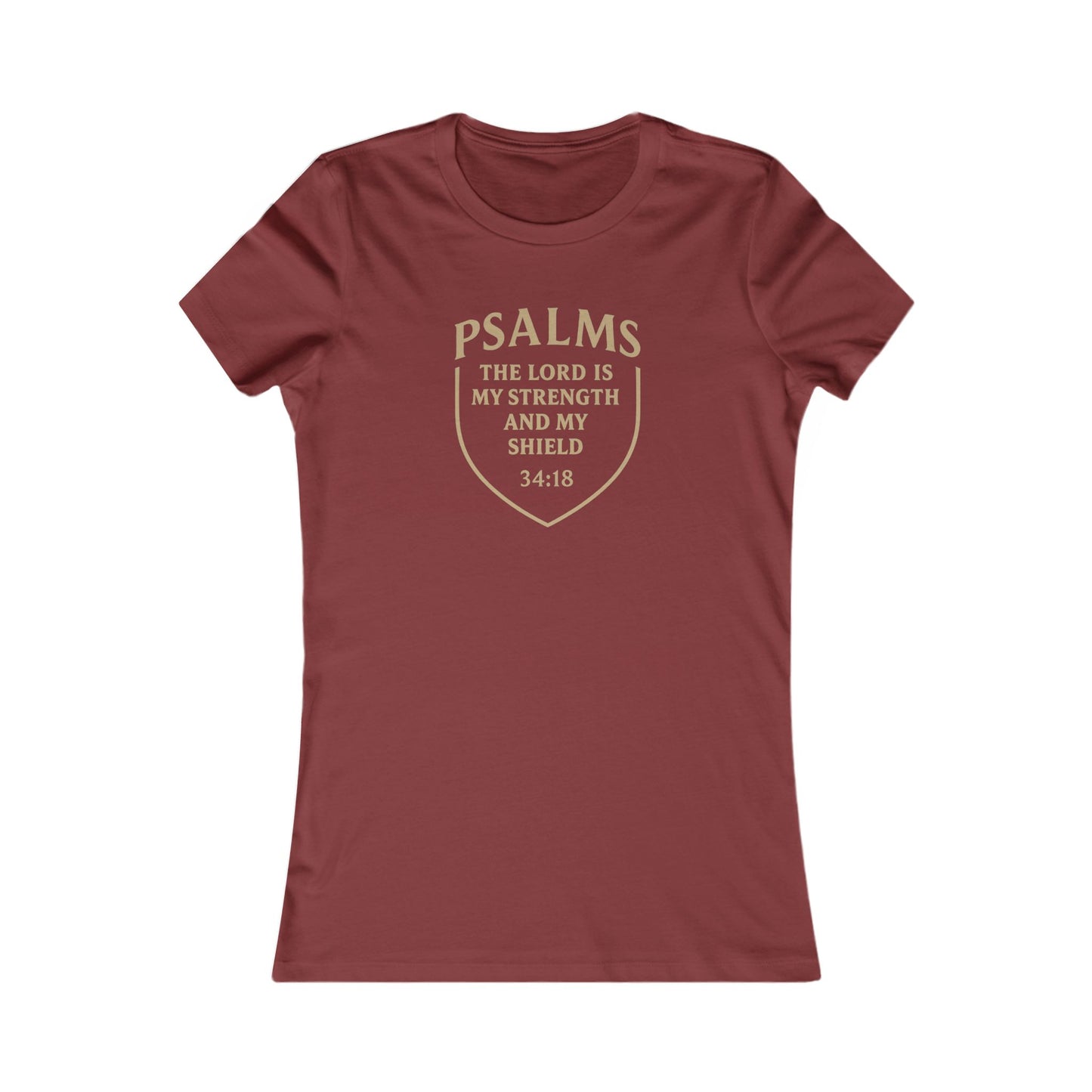 The Lord Is My Strength and Shield — Psalm 28:7 Women's Tee