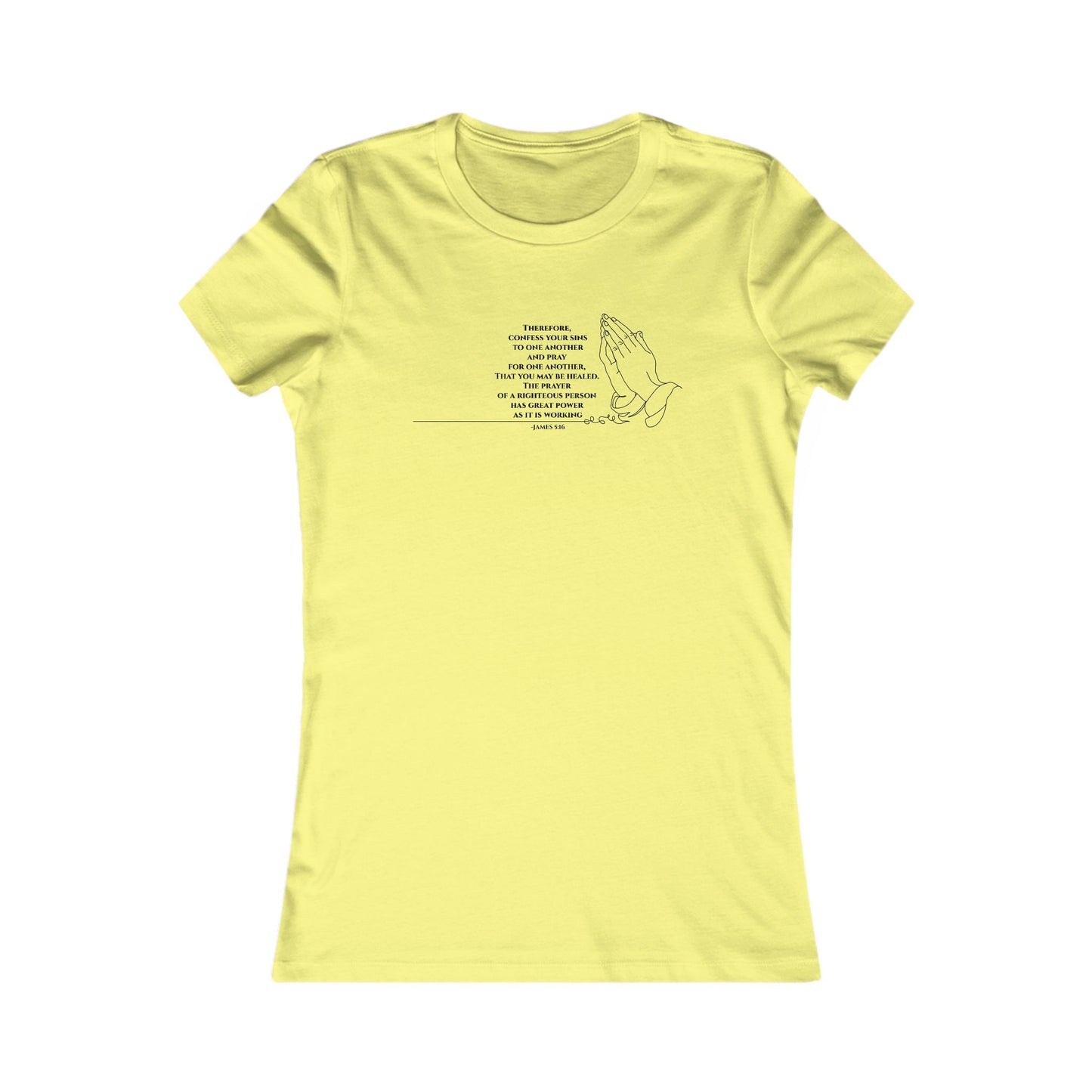 Pray for One Another — James 5:16 Women's Tee
