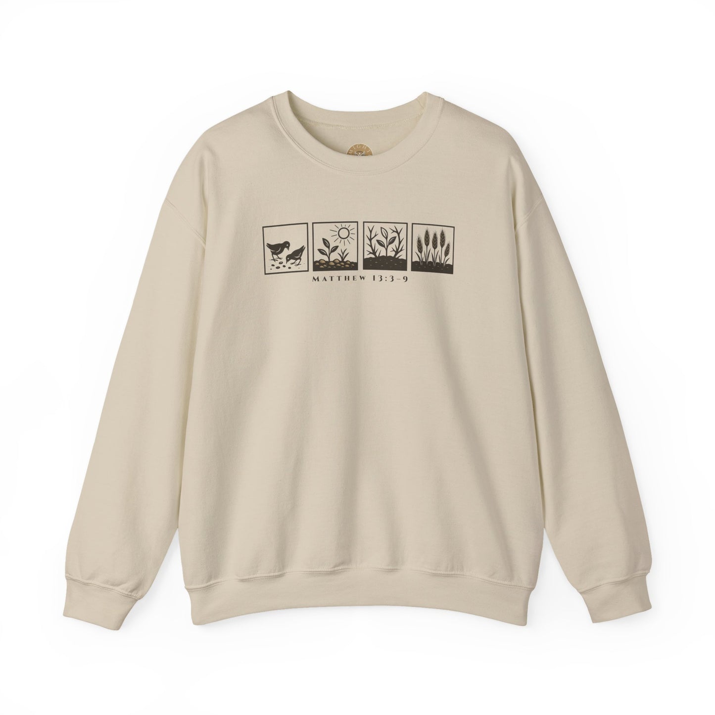 The Parable of the Sower – Minimalist Crewneck (Matthew 13:3–9)