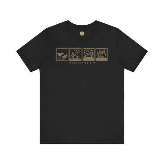 The Parable of the Sower – Minimalist Tee (Matthew 13:3–9)