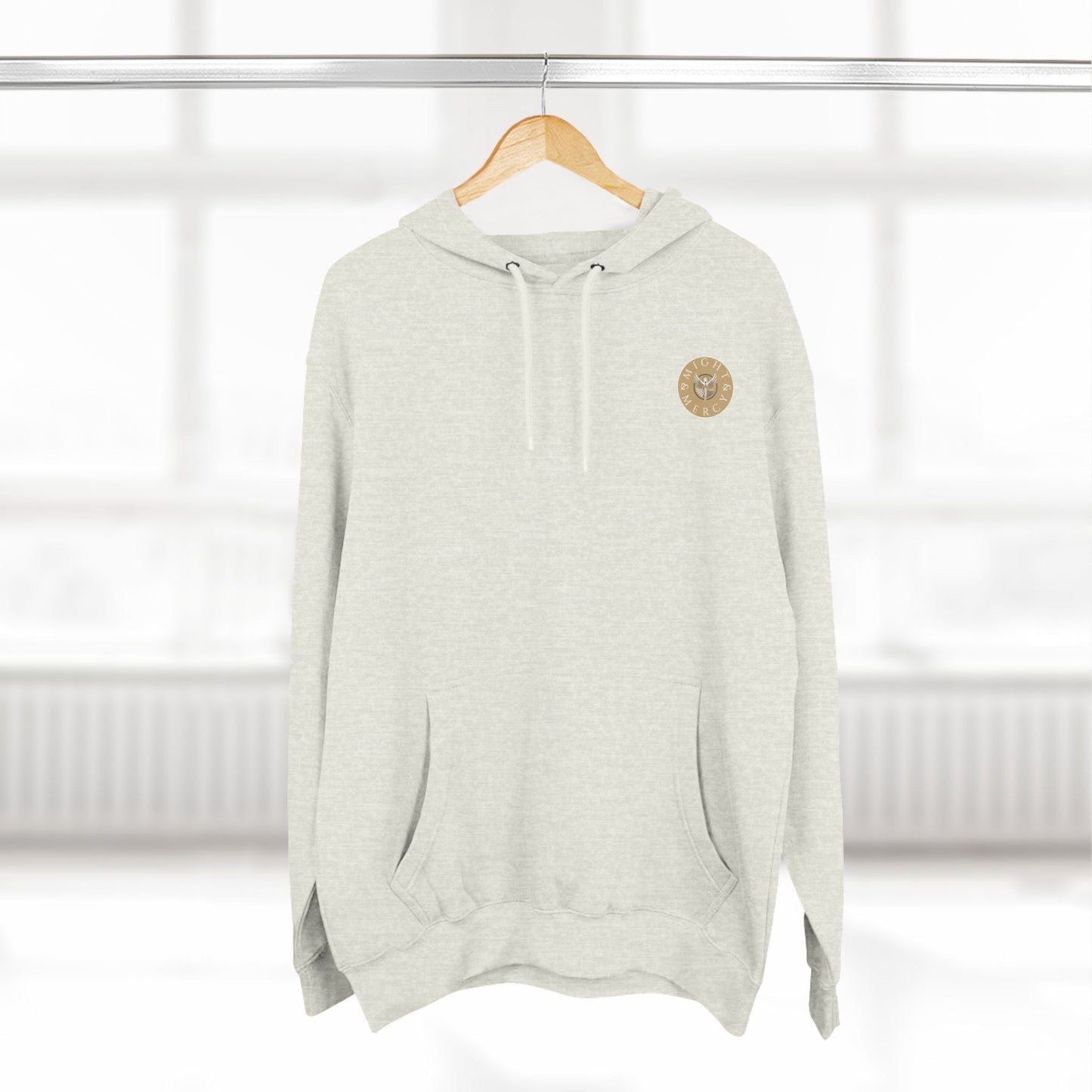 Might & Mercy Small Signature Logo Hoodie