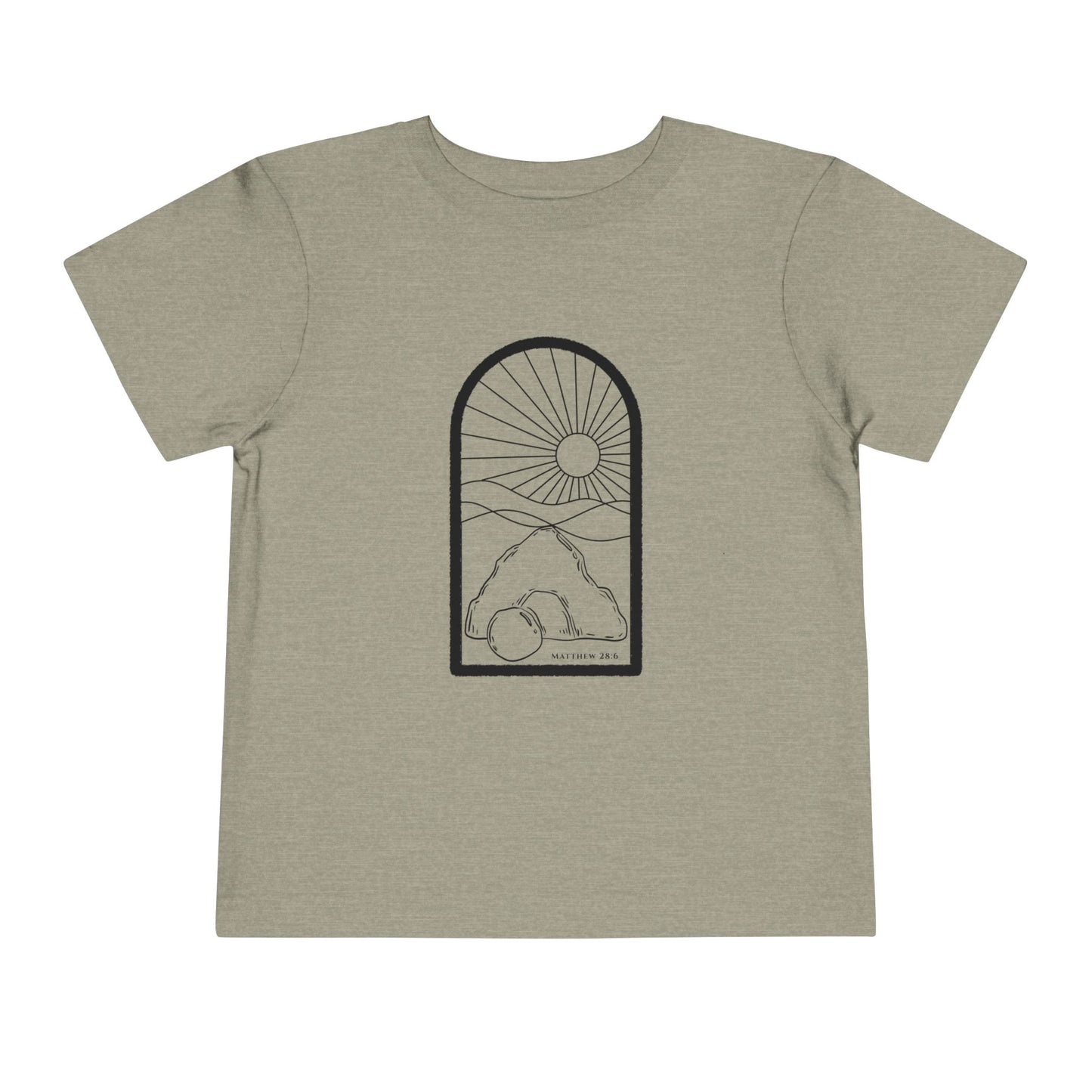 Toddler Risen Tomb Tee (Matthew 28:6)