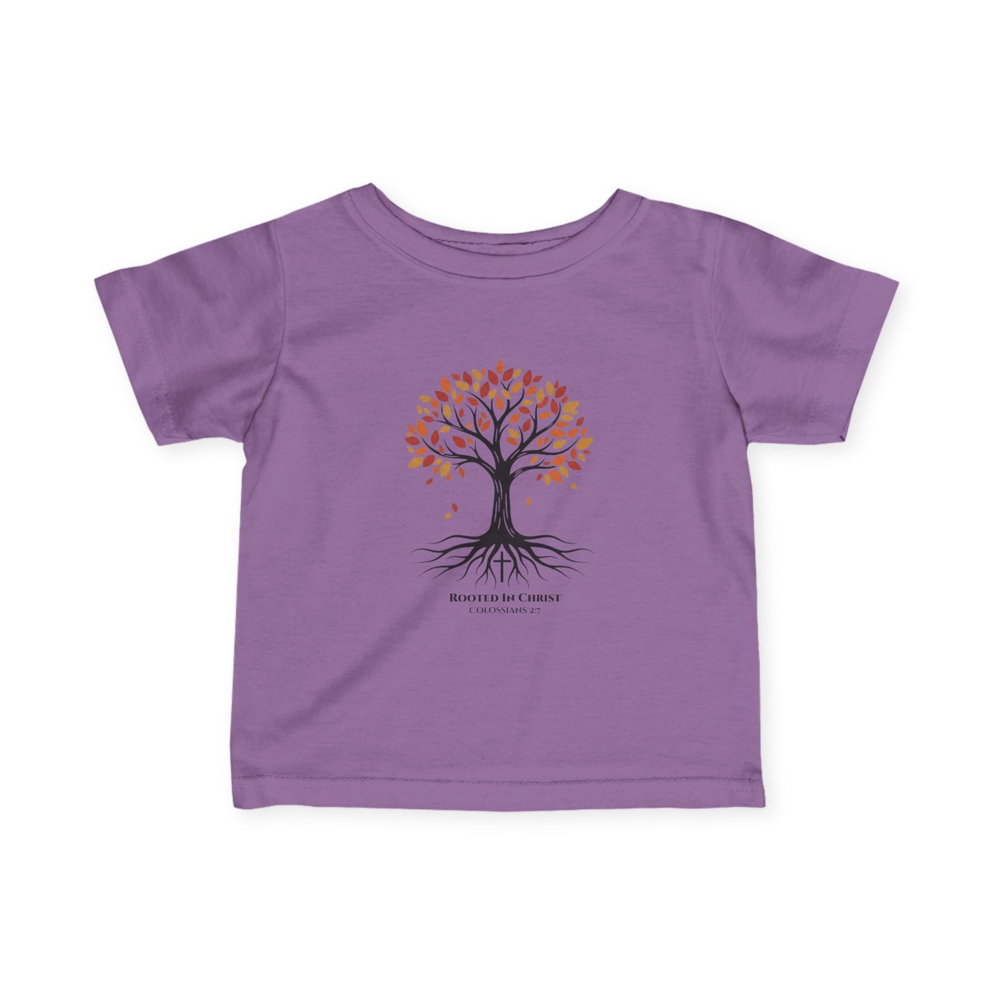 Rooted In Christ – Colossians 2:7 Toddler Christian Fall Tee