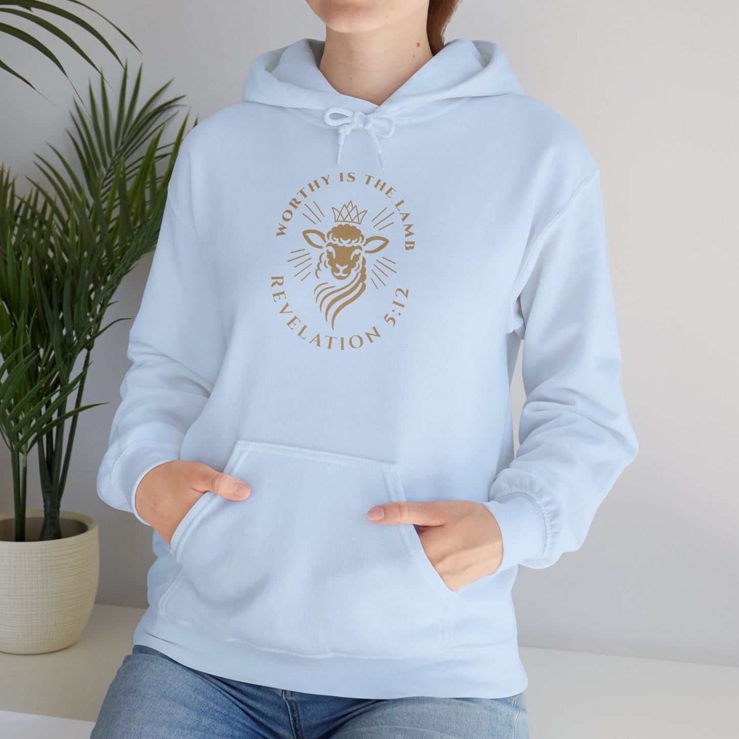 Worthy is the Lamb (Revelation 5:12) Hooded Sweatshirt