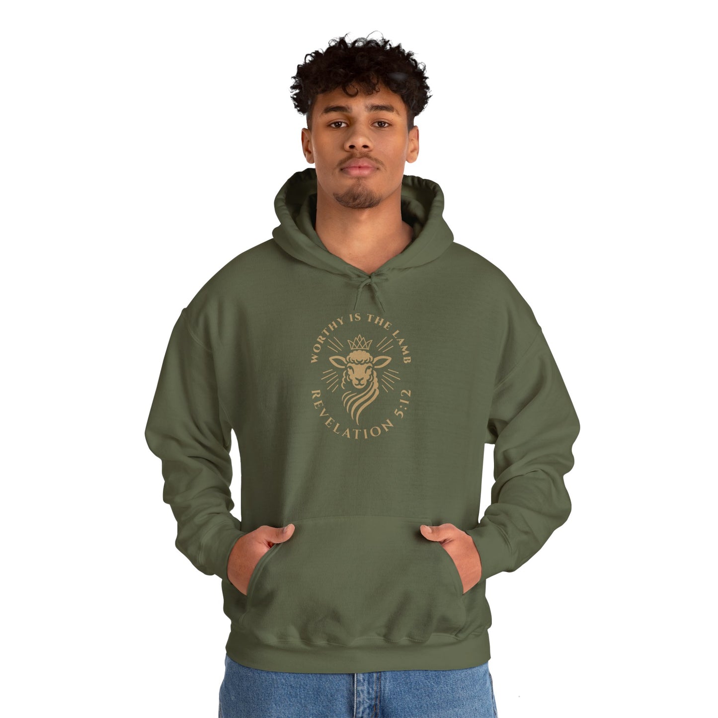 Worthy is the Lamb (Revelation 5:12) Hooded Sweatshirt