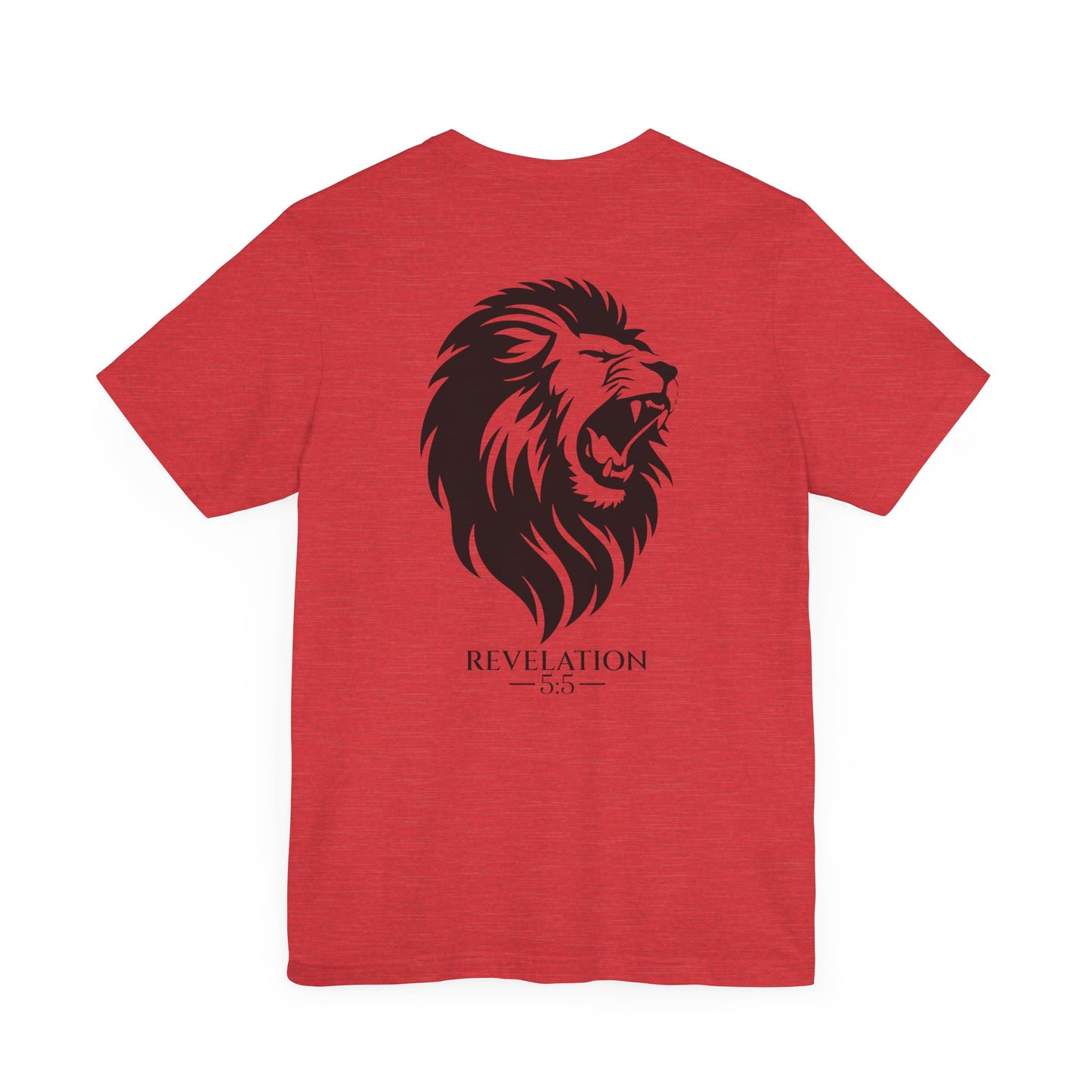 Revelation 5:5 Short Sleeve Tee (Back Design)