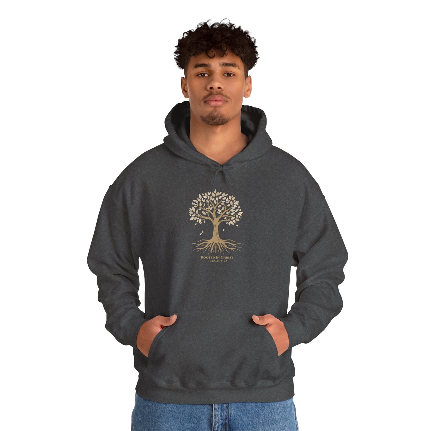 Rooted In Christ – Colossians 2:7 Christian Fall Hoodie