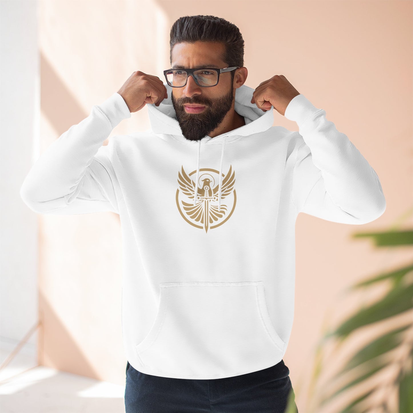 Might & Mercy Logo Fleece Hoodie