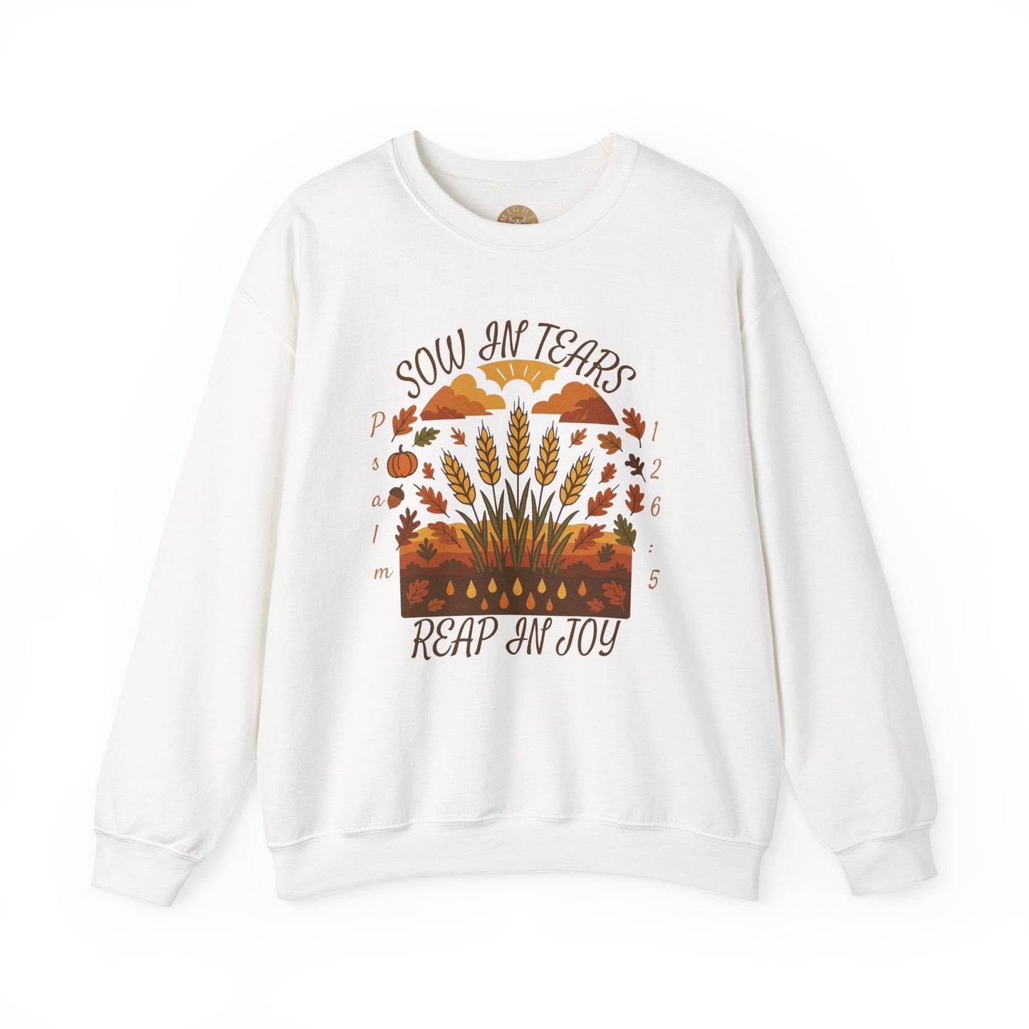 Reap Joy – Women’s Christian Fall Crewneck (Psalm 126:5)