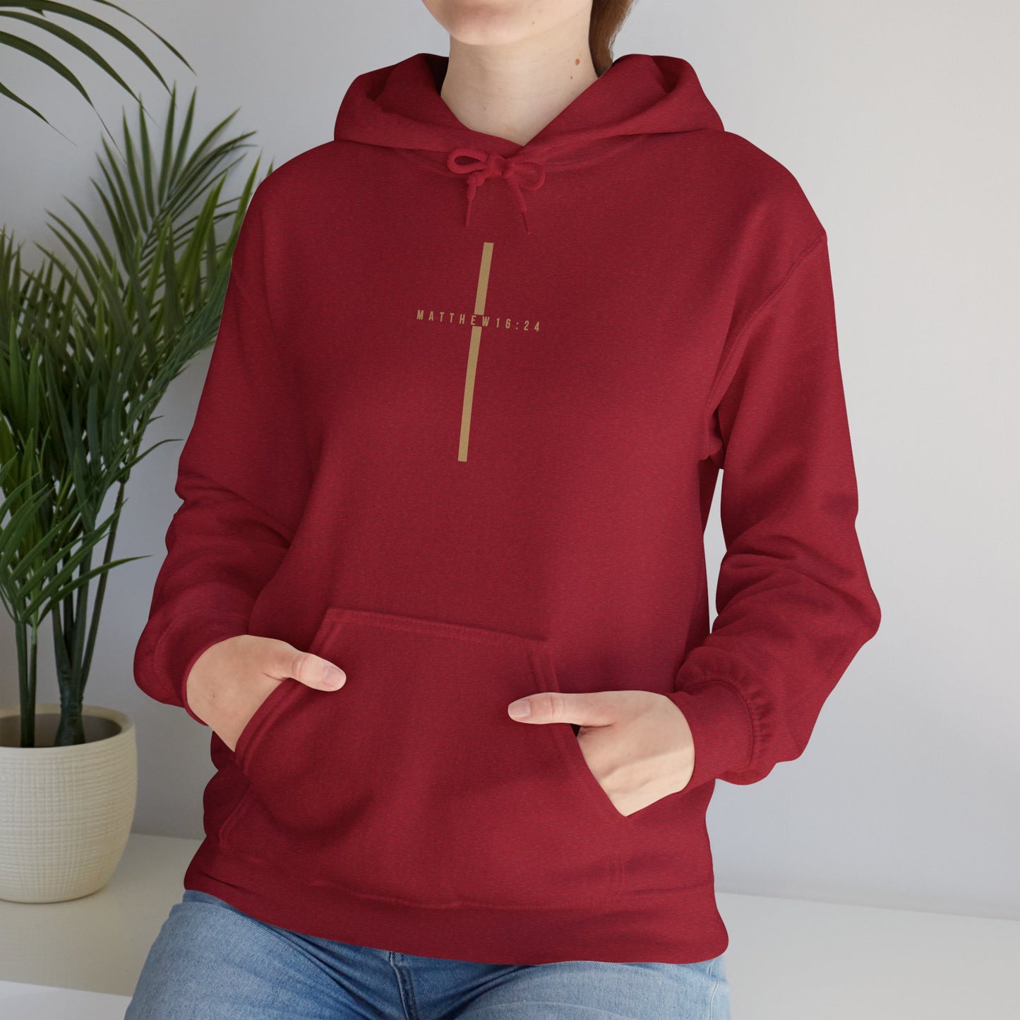 Matthew 16:24 Hooded Sweatshirt