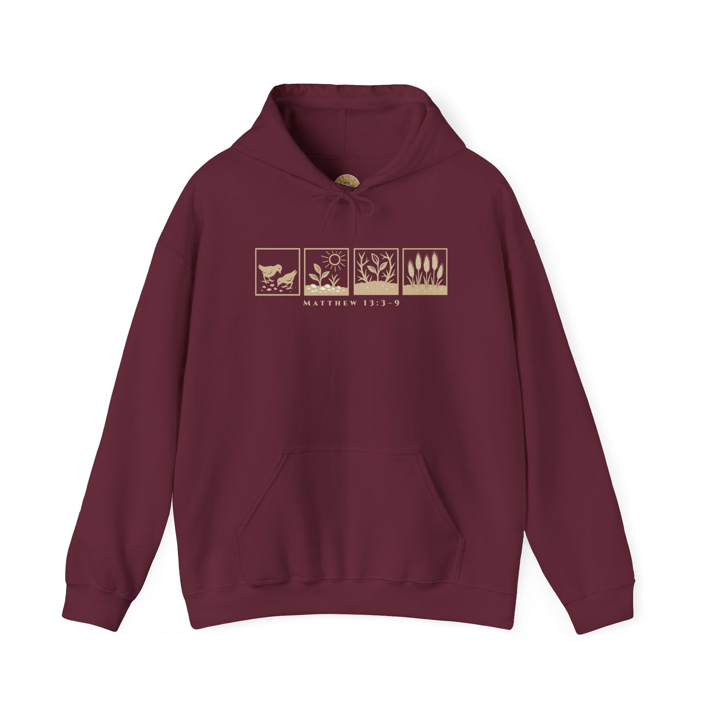 The Parable of the Sower – Minimalist Hoodie (Matthew 13:3–9)