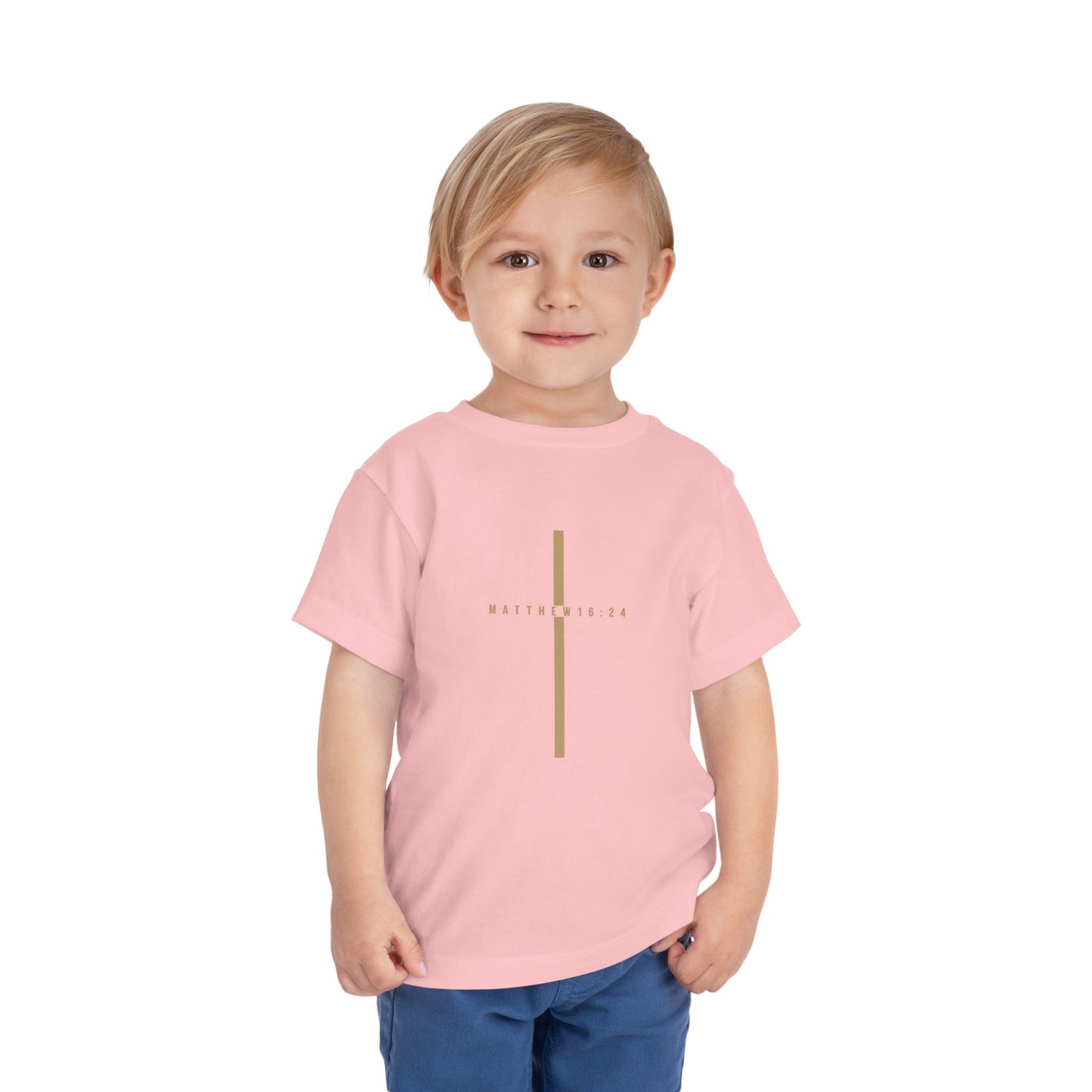 Toddler Take Up Your Cross Tee (Matthew 16:24)