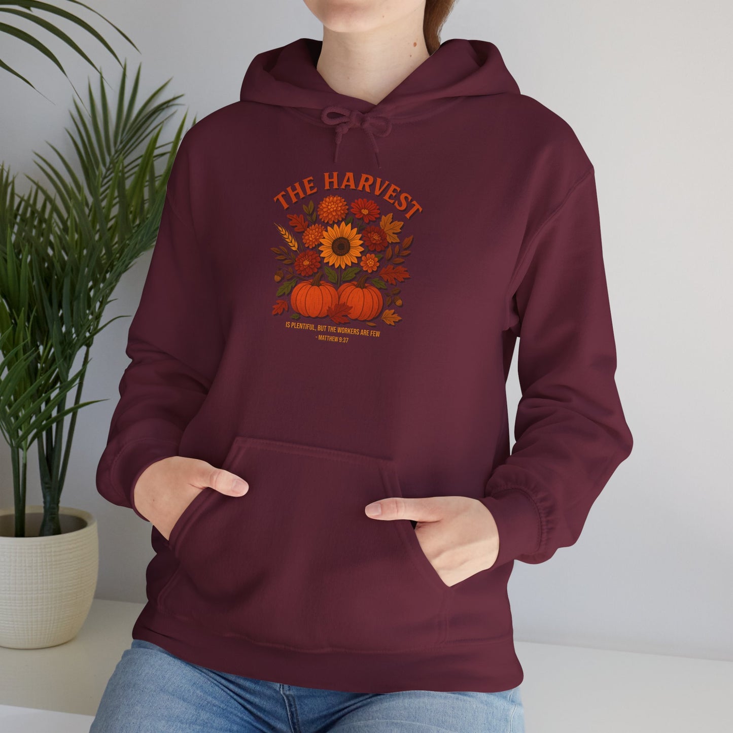The Harvest – Christian Fall Hoodie (Matthew 9:37)