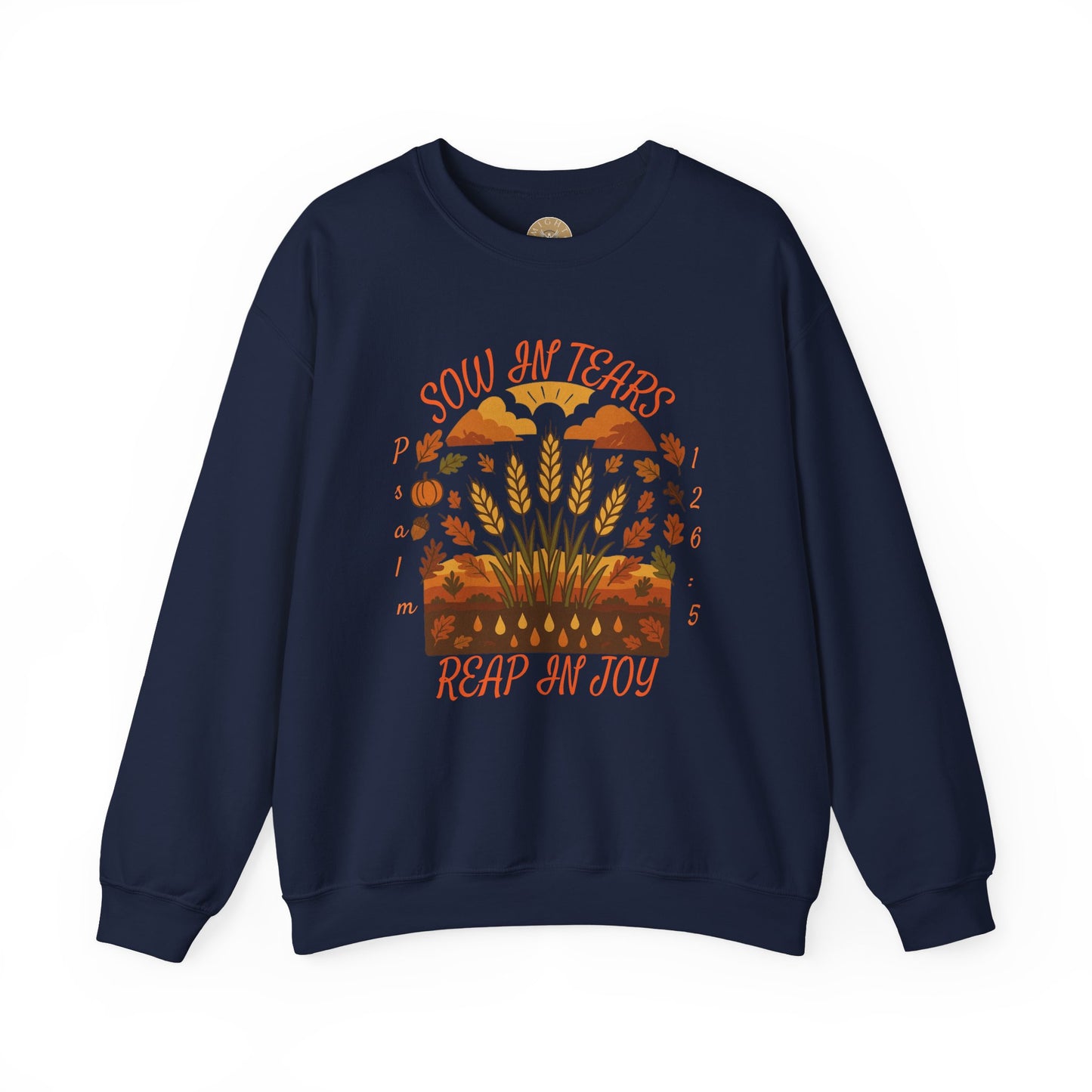 Reap Joy – Women’s Christian Fall Crewneck (Psalm 126:5)